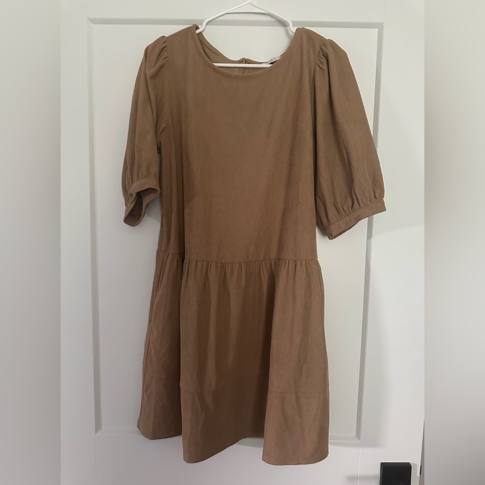 She + Sky Tan Dress
